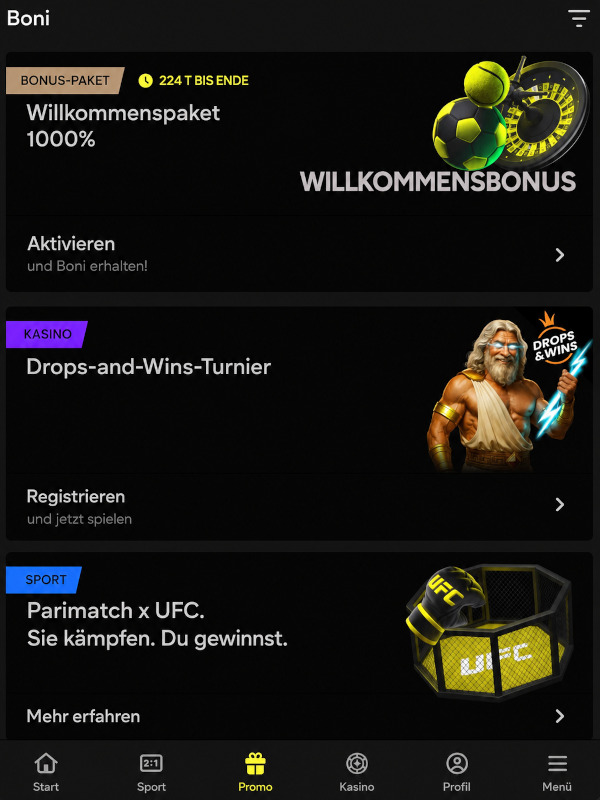 Beschreibung Willkommens Casino-Bonus