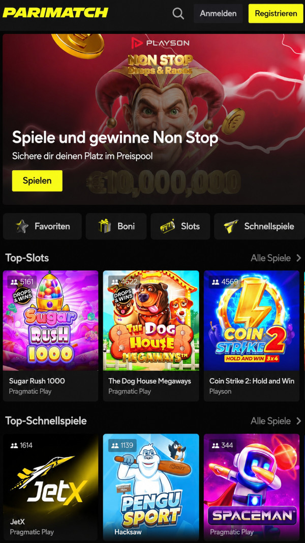 Mobile Version Plattform auf smartfone